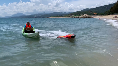 水上救援機器人用來送外賣，我看可行